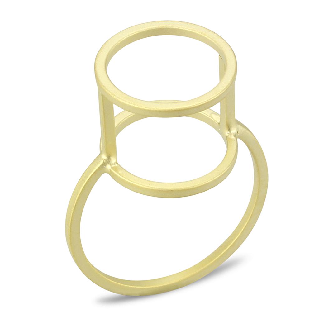 JCE4252 Matte Gold Brass Ring with No Stone
