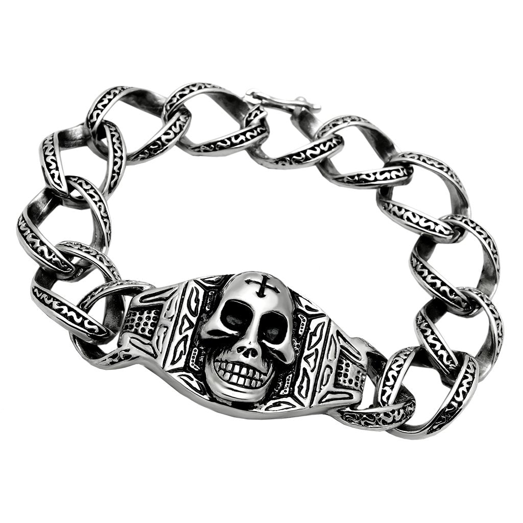JCE569 High polished (no plating) Stainless Steel Bracelet with No Stone